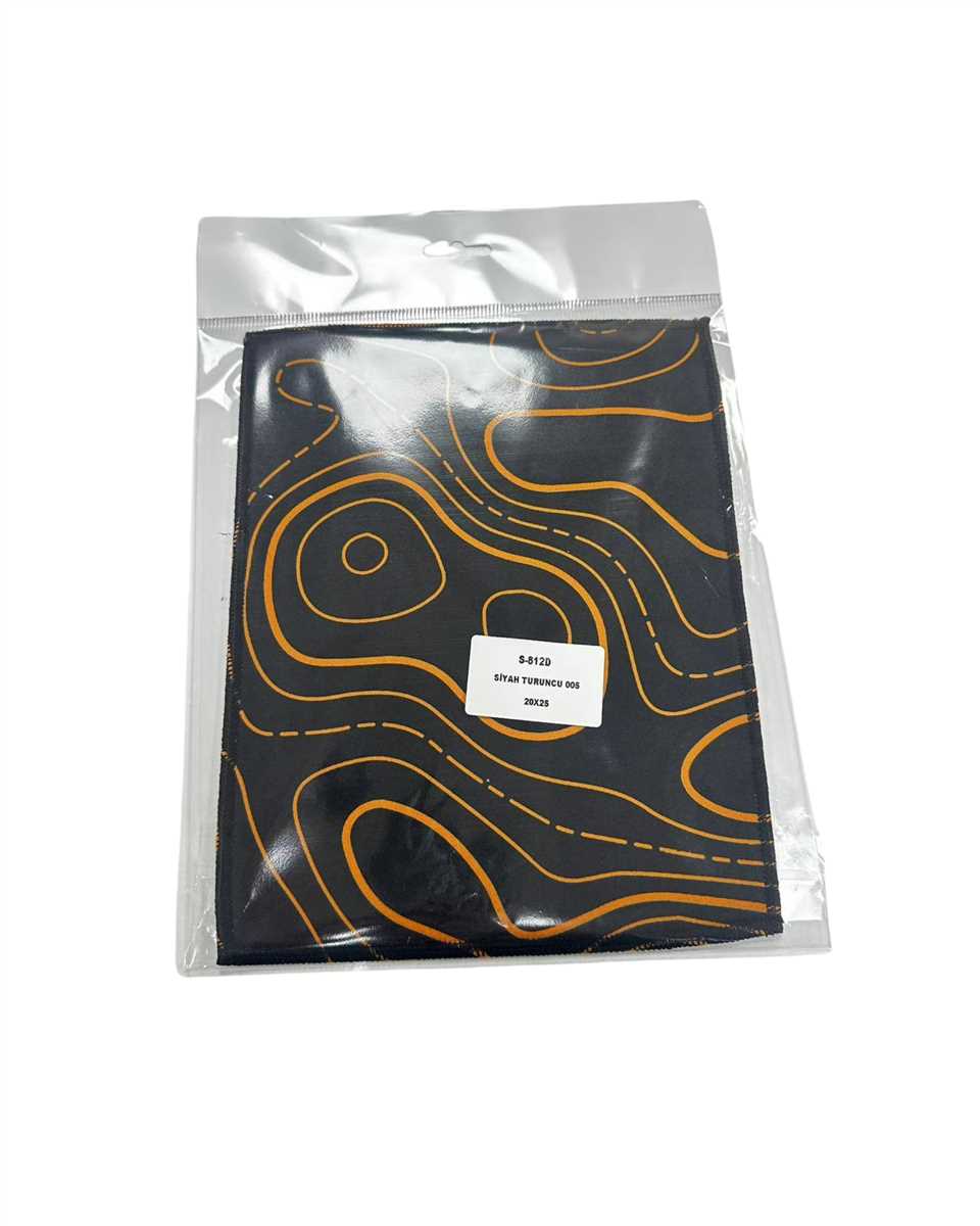 MOUSE PAD 30X70 SİYAH TURUNCU 005 1